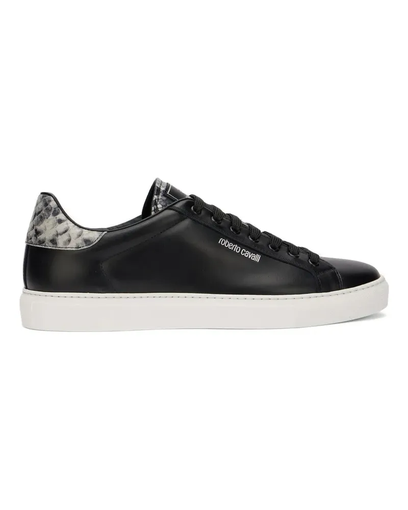 Roberto Cavalli Sneakers mit Schlangen-Optik - Schwarz Schwarz