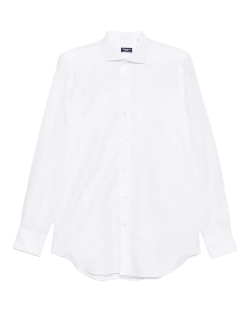 Finamore 1925 spread-collar button-up shirt - Weiß Weiß