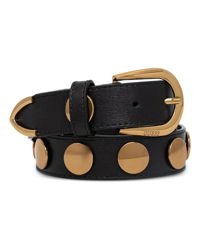 Guess stud-embellished leather belt - Schwarz Schwarz