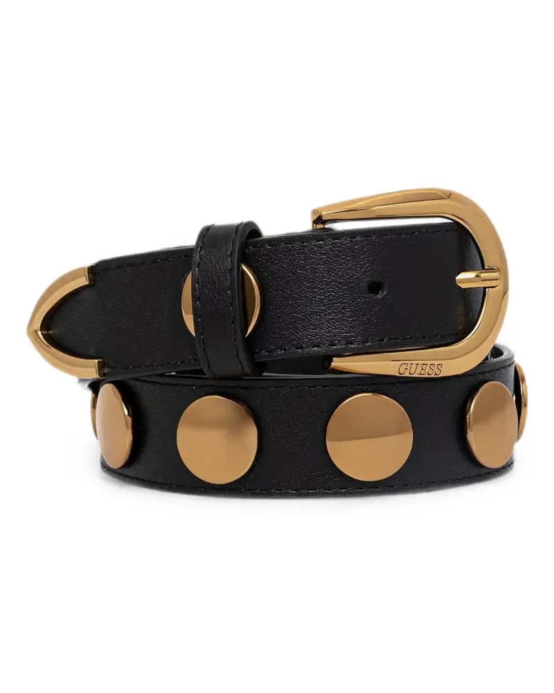 Guess stud-embellished leather belt - Schwarz Schwarz