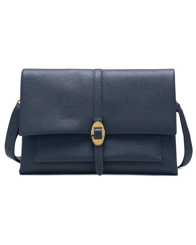 Coccinelle flap dorian shoulder bag - Blau Blau