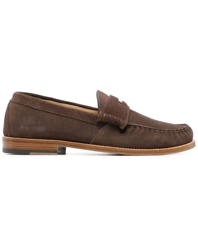 RHUDE Klassische Penny-Loafer Braun