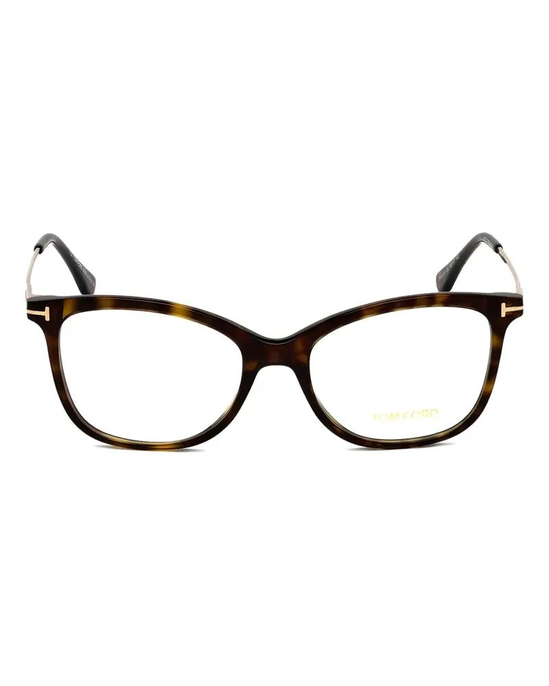 Tom Ford Brille im Butterfly-Design - Braun Braun