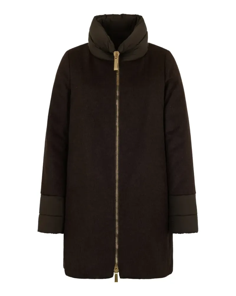 MOORER high-neck zip coat - Braun Braun