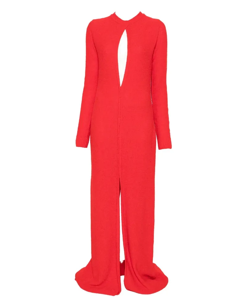 SPORTMAX Maxikleid mit Cut-Outs - Rot Rot