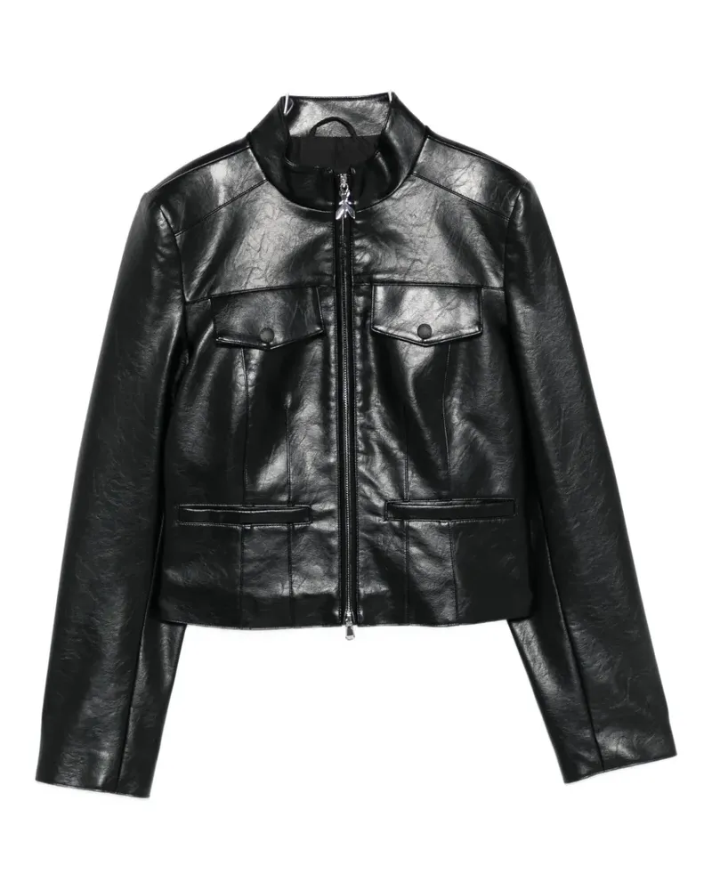 Patrizia Pepe zip-up bomber jacket - Schwarz Schwarz