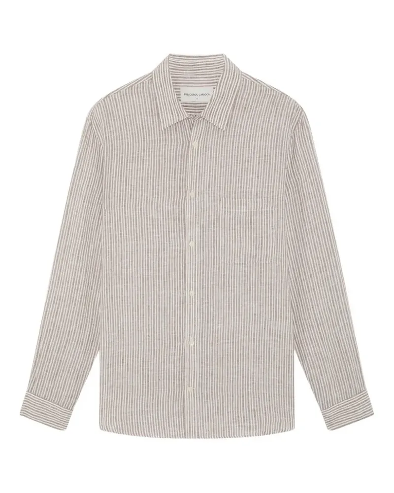 Frescobol Carioca Telles striped shirt - Braun Braun