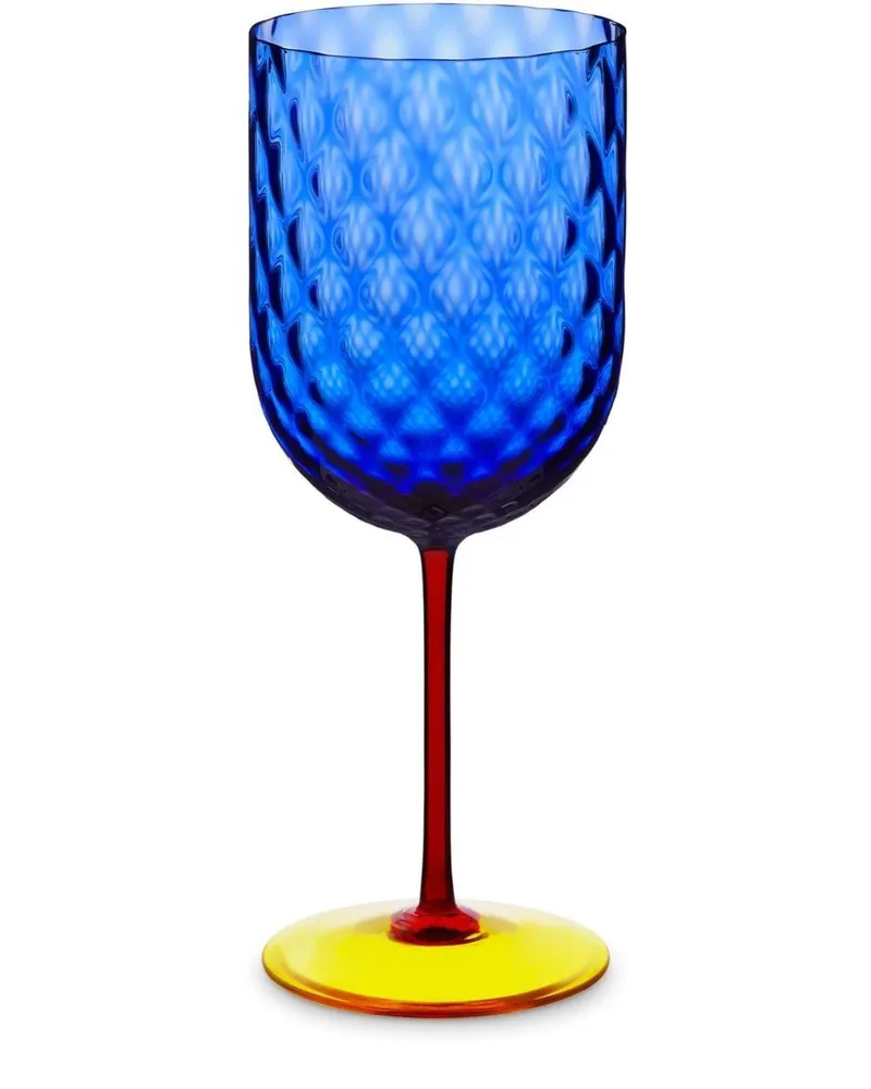 Dolce & Gabbana Weinglas aus Muranoglas - Blau Blau