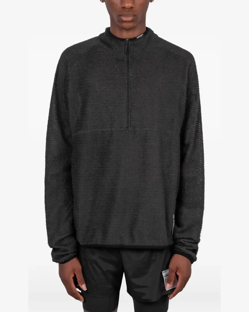 Satisfy Fuzz Fleece AD Pullover mit Reißverschluss - Grau Grau