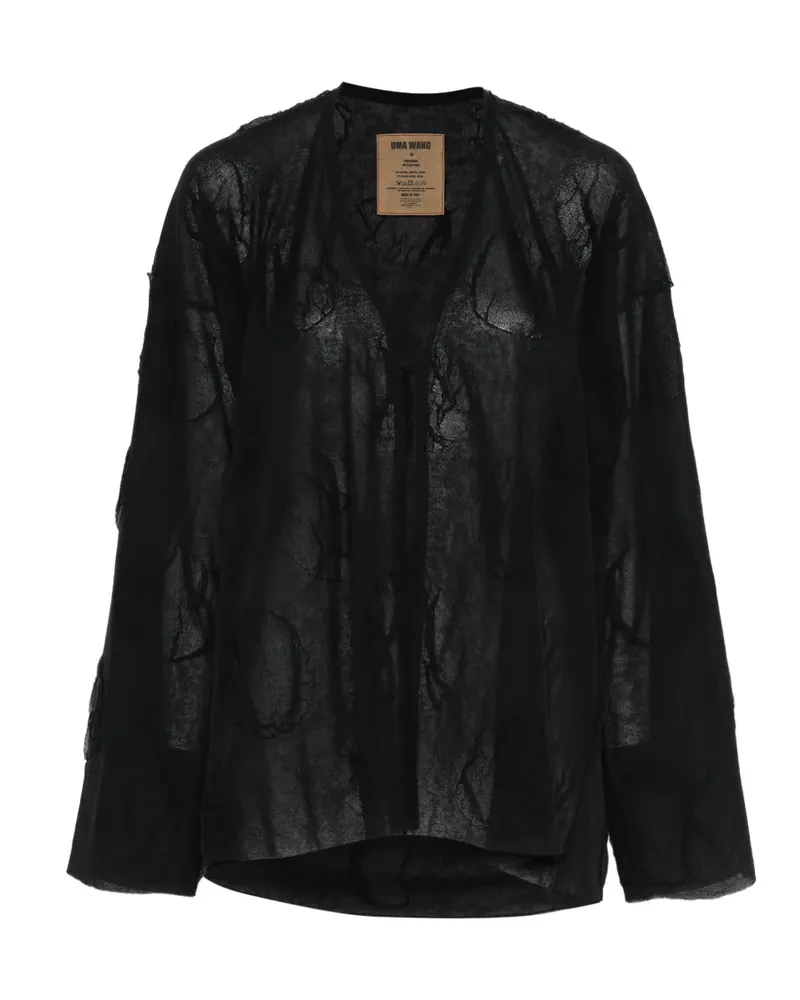 Uma Wang appliquéd jacket - Schwarz Schwarz
