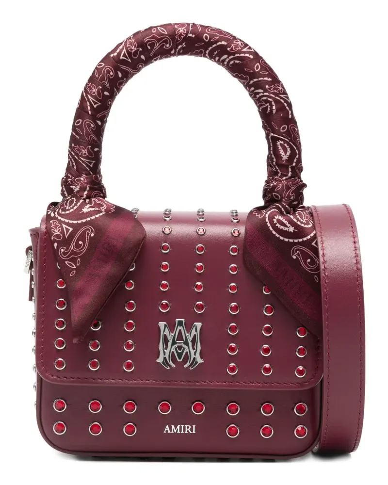 Amiri micro MA Stud tote bag - Rot Rot