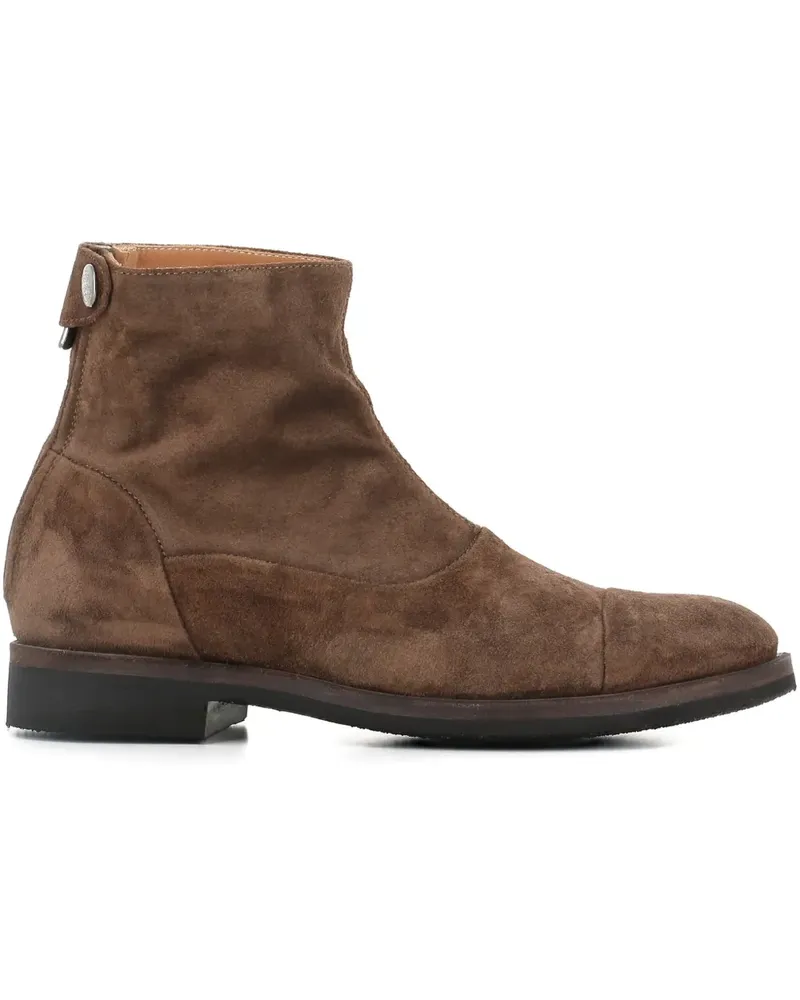 Alberto Fasciani Wildlederstiefel mit Reißverschluss 30mm - Braun Braun