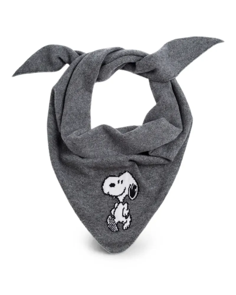 Chinti & Parker Snoopy Triangel-Schal - Grau Grau