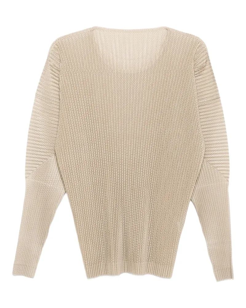 Issey Miyake T-Shirt aus leichtem Mesh - Nude Nude
