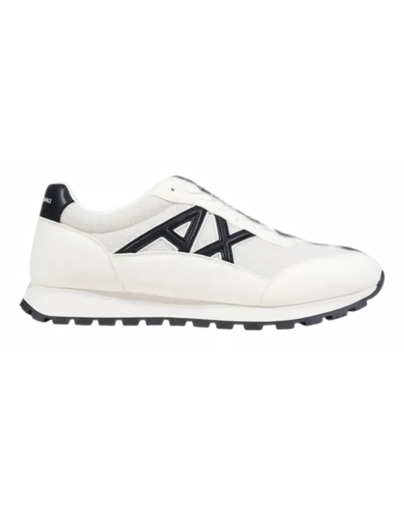 Armani Exchange Sneakers mit Logo-Patch - Weiß Weiß