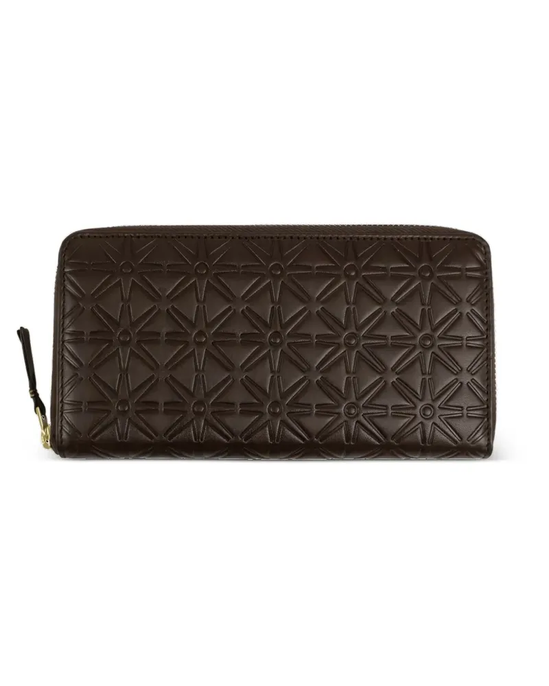 Comme des Garçons Portemonnaie mit Monogrammmuster - Braun Braun