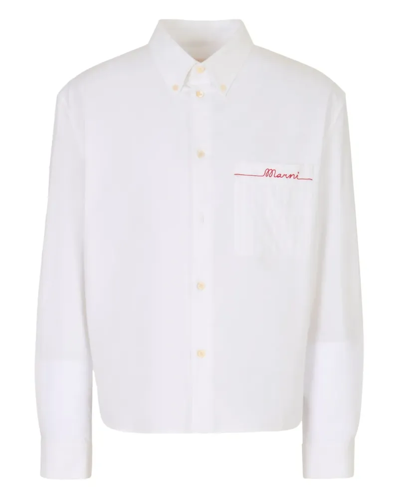 Marni Hemd mit Taschen - Weiß Weiß