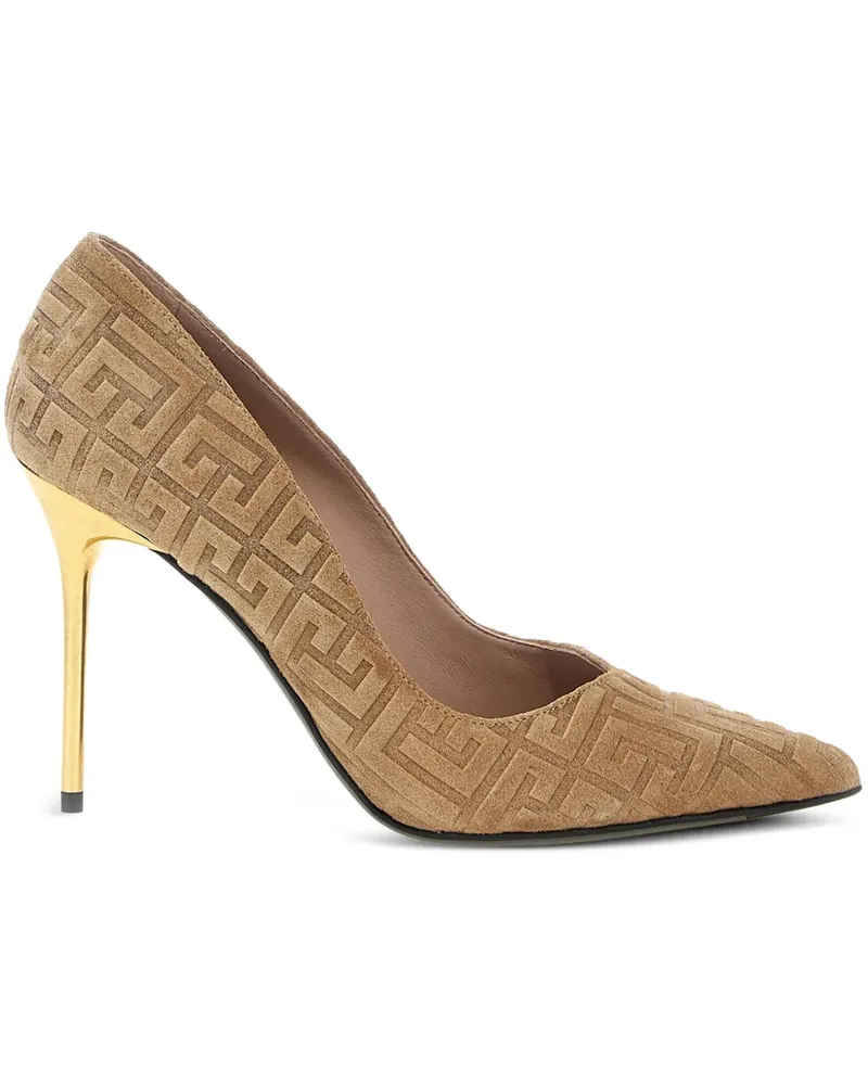 Balmain 95mm Ruby pumps - Nude Nude