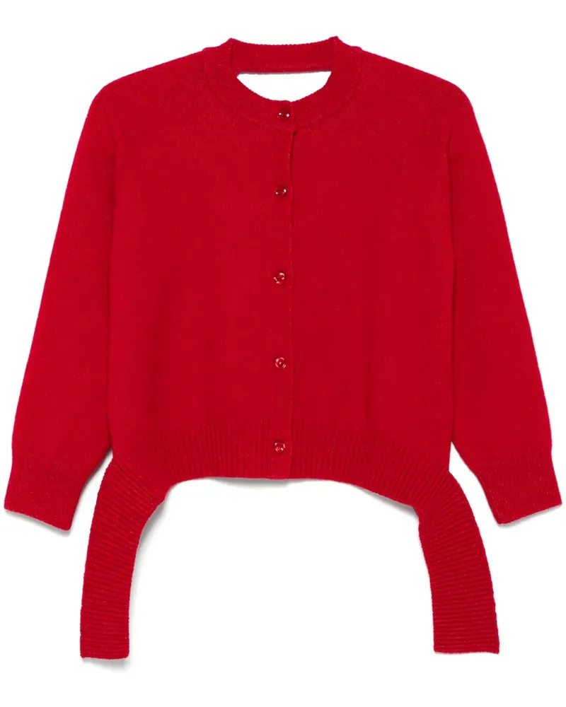 Simone Rocha Rückenfreier Cardigan - Rot Rot