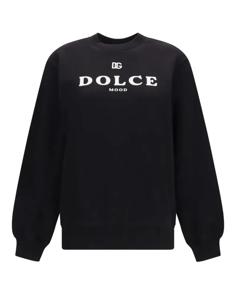 Dolce & Gabbana Sweatshirt mit Logo-Print - Schwarz Schwarz