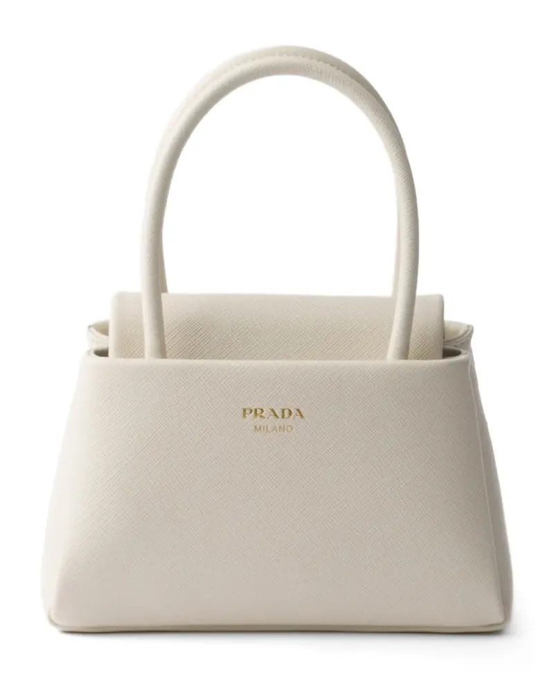 Prada Passage Mini-Handtasche aus Saffiano-Leder - Weiß Weiß