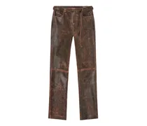 P-Nuri Lederhose mit Gürtel - Braun