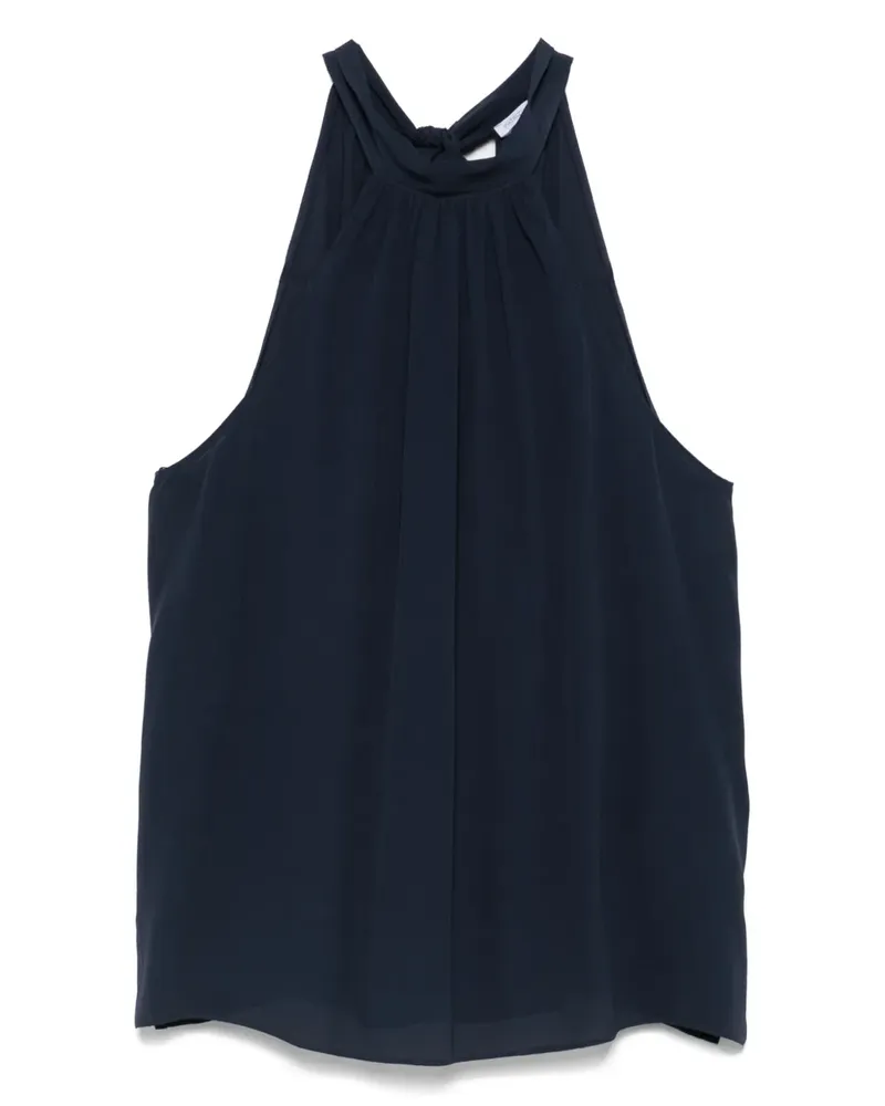 Patrizia Pepe Top mit Neckholder - Blau Blau