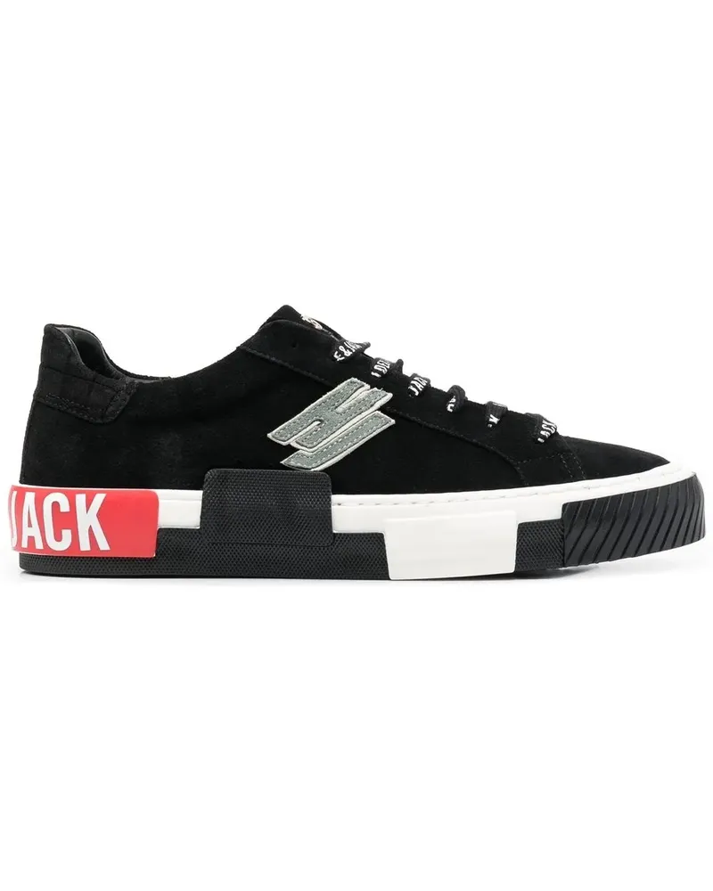 Hide & Jack Sneakers mit Logo-Patch - Schwarz Schwarz
