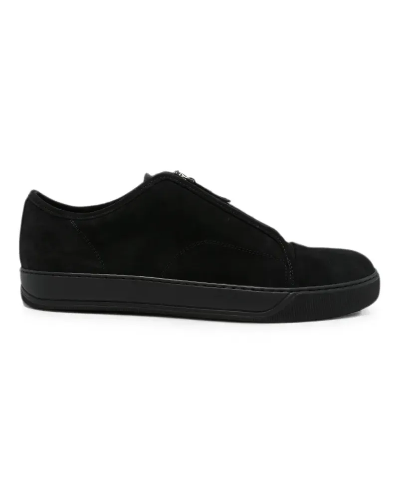 Lanvin front-zip suede sneakers - Schwarz Schwarz