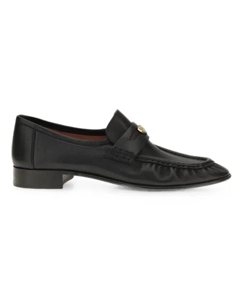 Chloé Letti Loafer mit Herzmotiv - Schwarz Schwarz