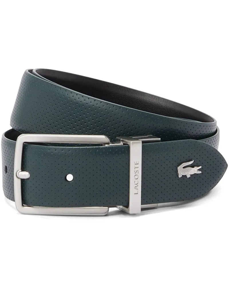 Lacoste Wendbarer Ledergürtel Blau