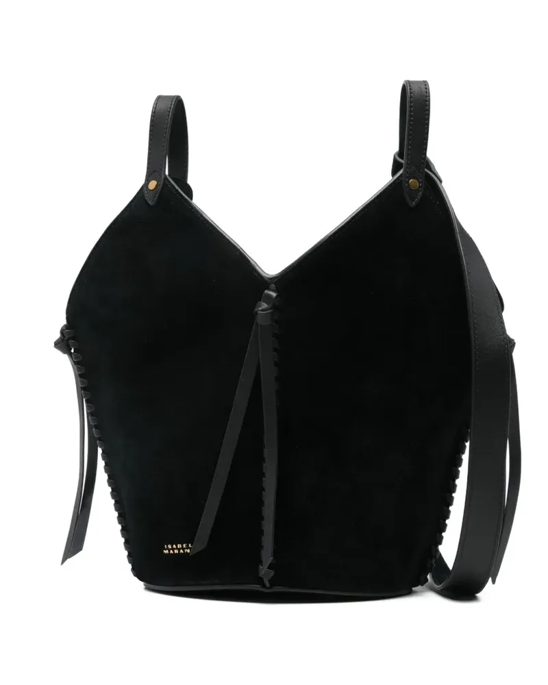 Isabel Marant Schultertasche aus Wildleder - Schwarz Schwarz