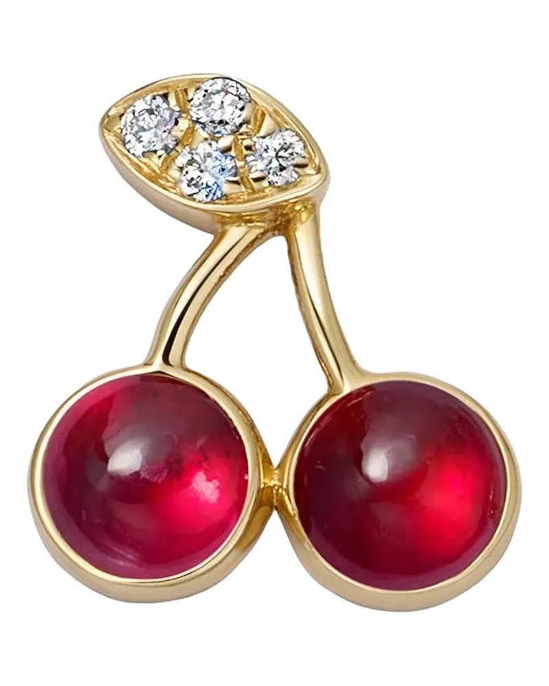 Loquet 18K yellow gold Cherry Pick diamond charm Gold