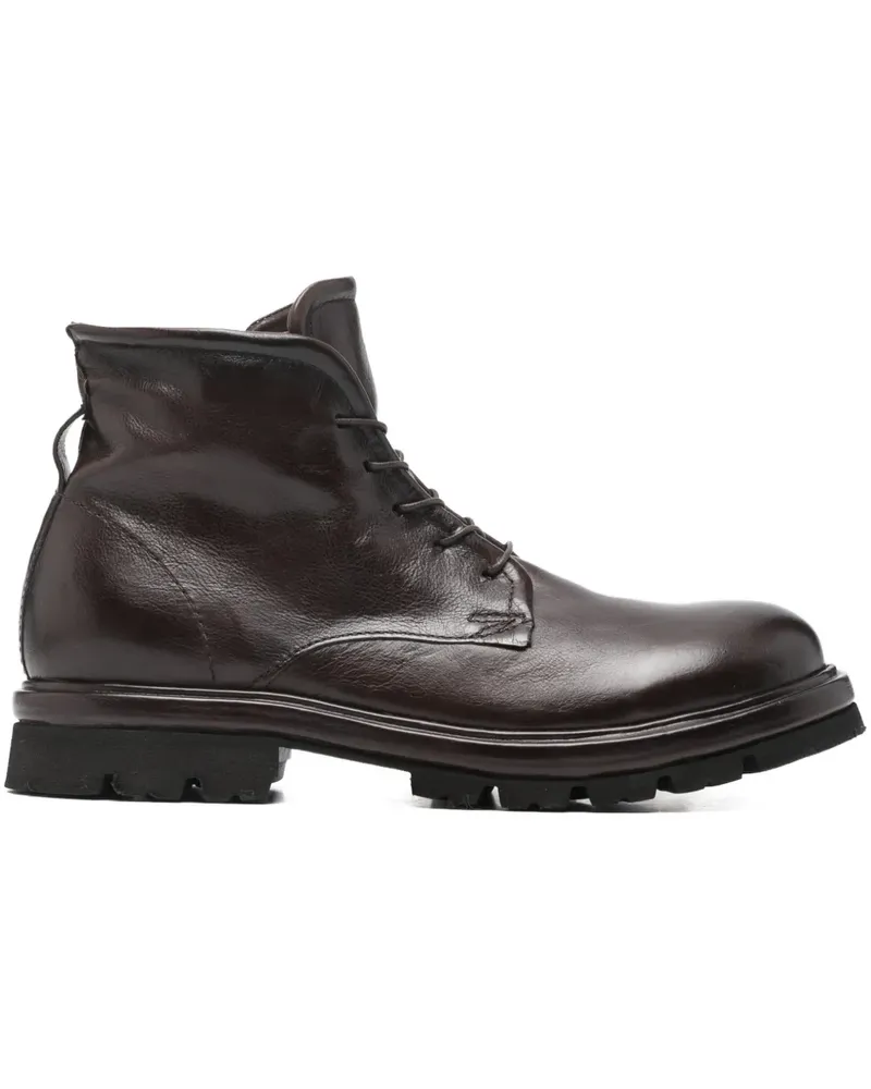 A.S.98 Schnürstiefel aus Leder - Braun Braun