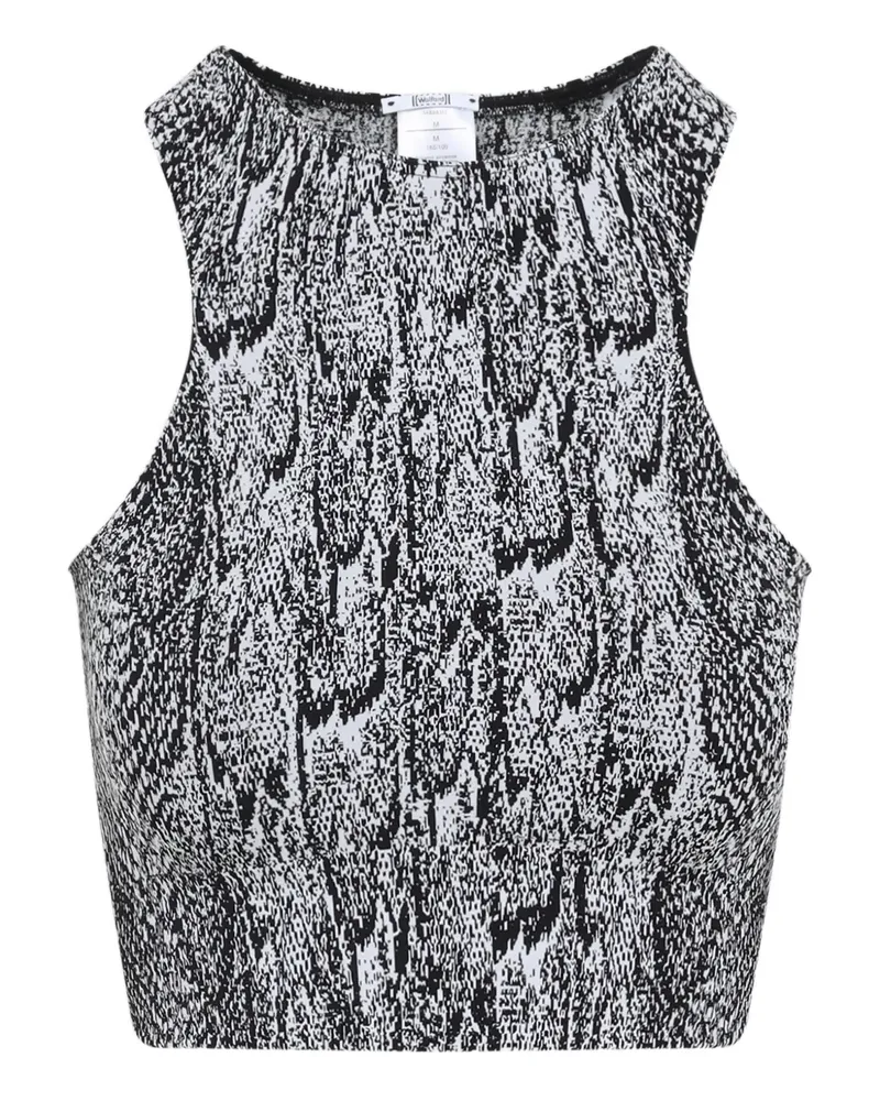 Wolford Top mit Schlangenleder-Print - Schwarz Schwarz
