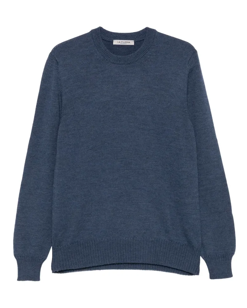 La Fileria Pullover mit rundem Ausschnitt - Blau Blau
