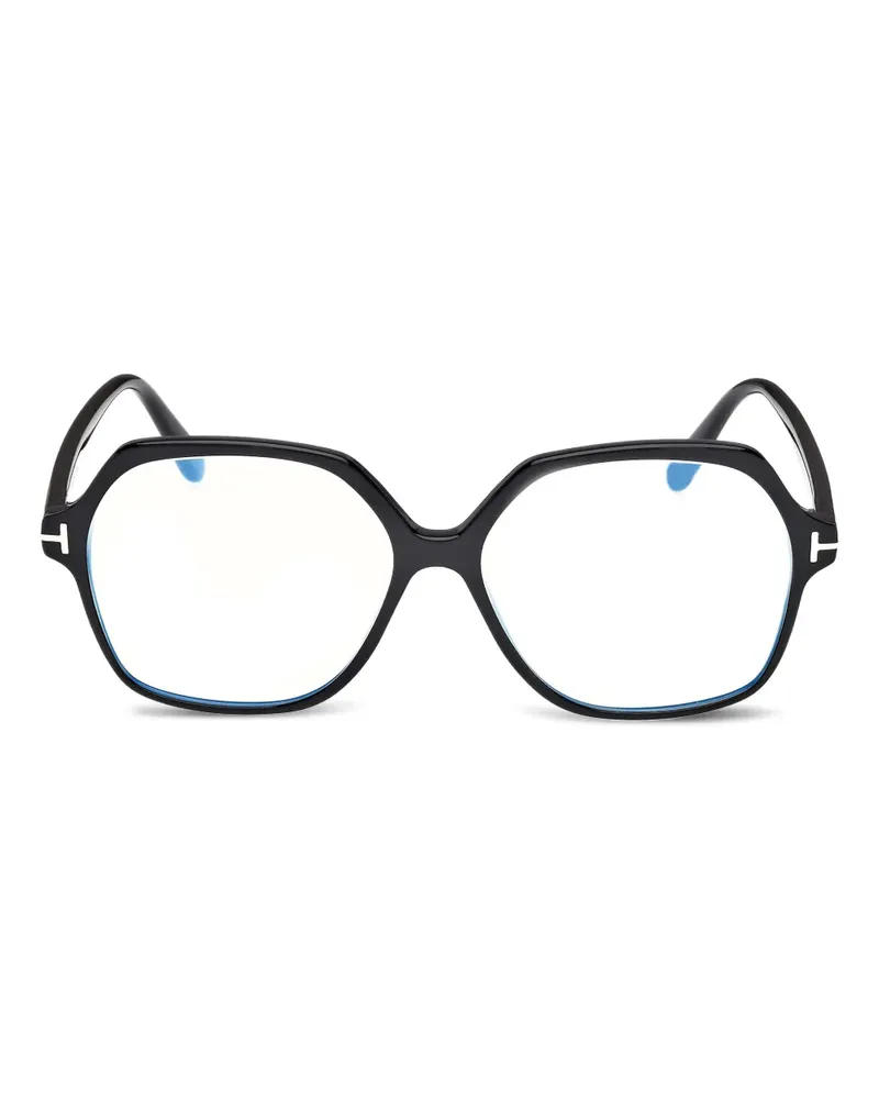 Tom Ford Brille mit eckigem Gestell - Schwarz Schwarz