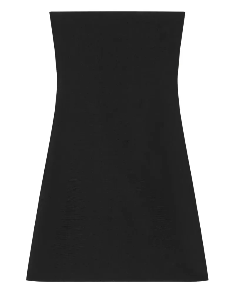Courrèges Schulterfreies Midikleid mit Stickerei - Schwarz Schwarz