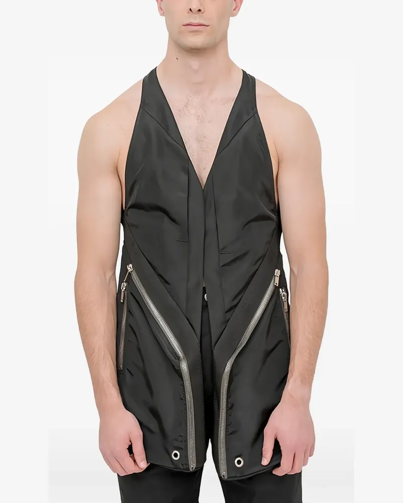 Rick Owens Temple vest - Schwarz Schwarz