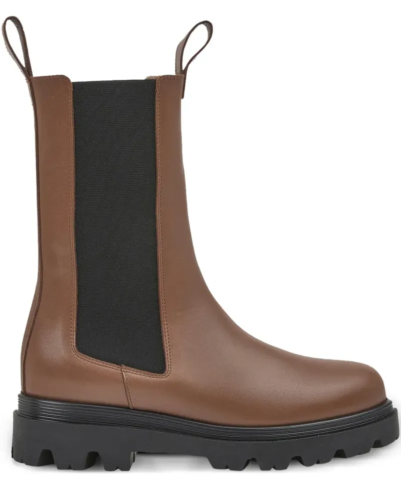 Flattered Chelsea-Boots mit Stretcheinsätzen - Braun Braun