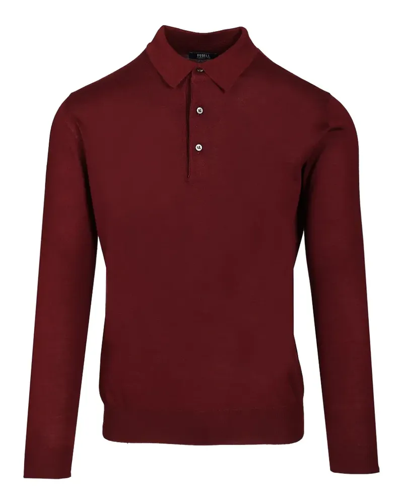 Fedeli Langärmeliger Pullover - Rot Rot