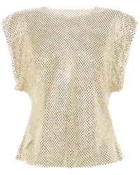 Philosophy Di Lorenzo Serafini Ärmellose Sheer-Bluse mit Strass Grün