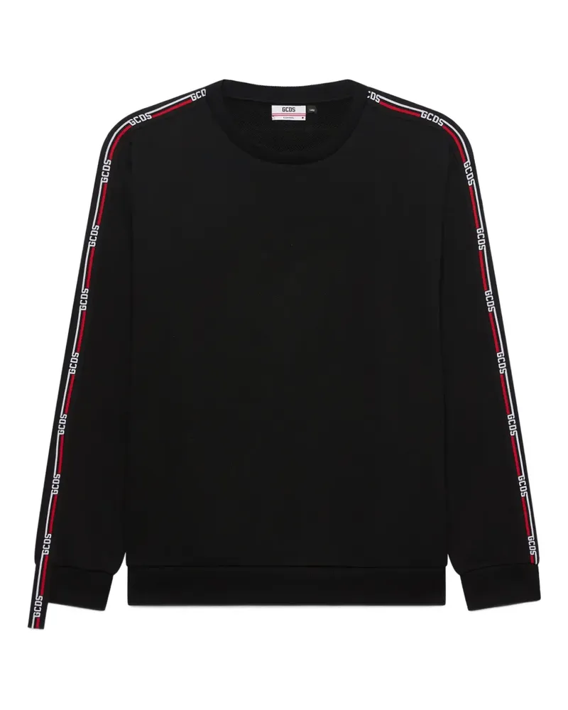 GCDS Gestreiftes Sweatshirt - Schwarz Schwarz
