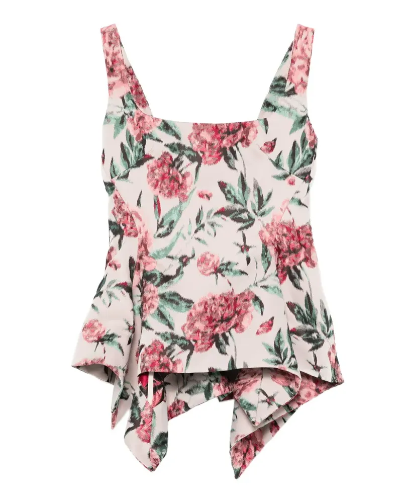 Marques ' Almeida peplum brocade corset top - Rosa Rosa