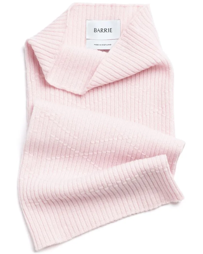 Barrie Gerippter Kaschmirschal - Rosa Rosa