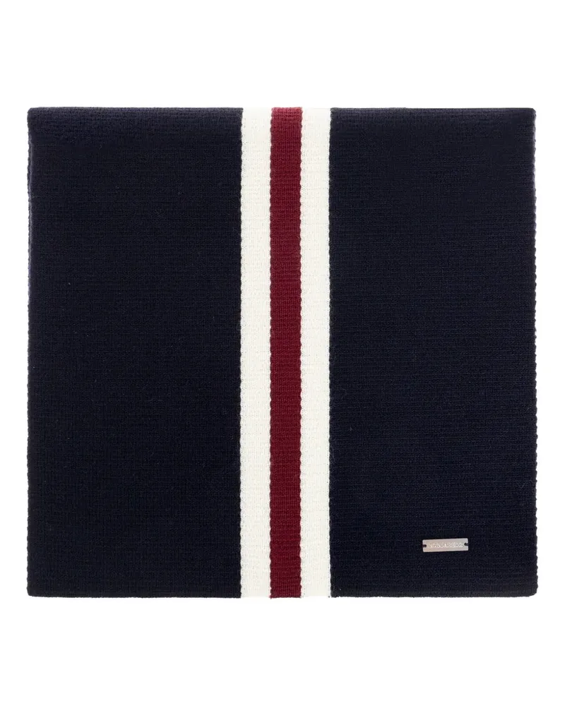Dsquared2 stripe-detail scarf - Blau Blau
