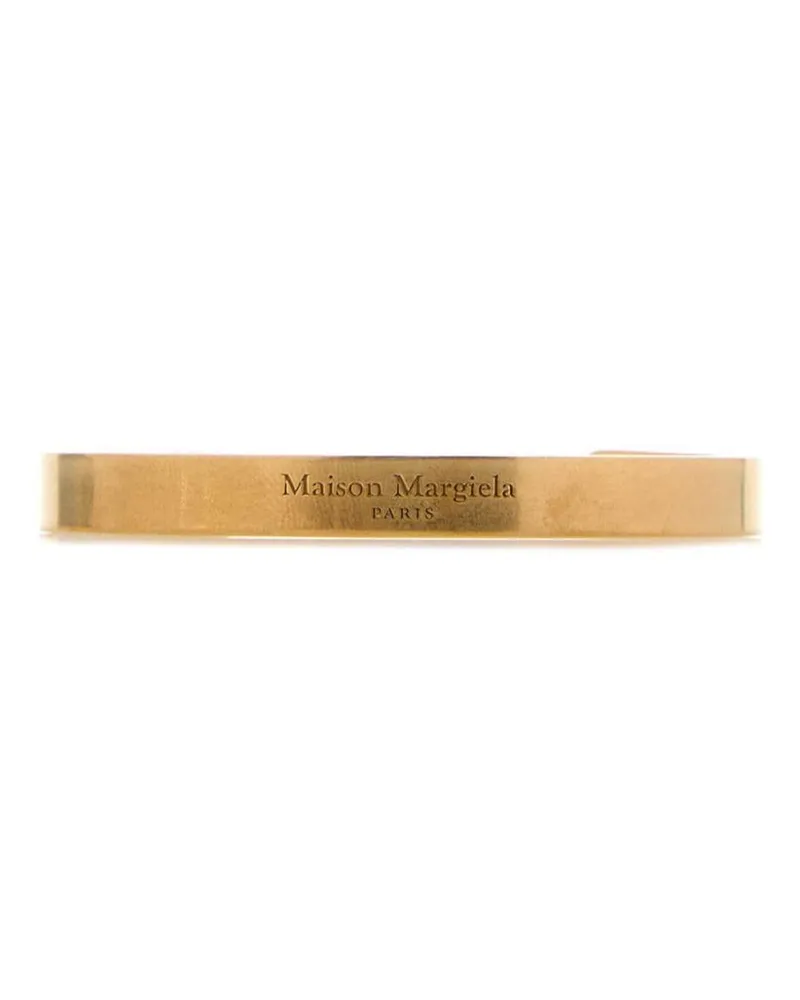 Maison Margiela Armspange mit Logo-Gravur - Gold Gold