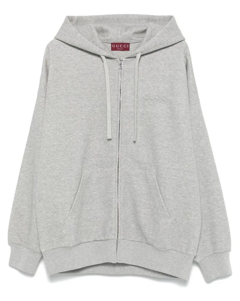 Gucci Hoodie mit Logo-Prägung - Grau Grau