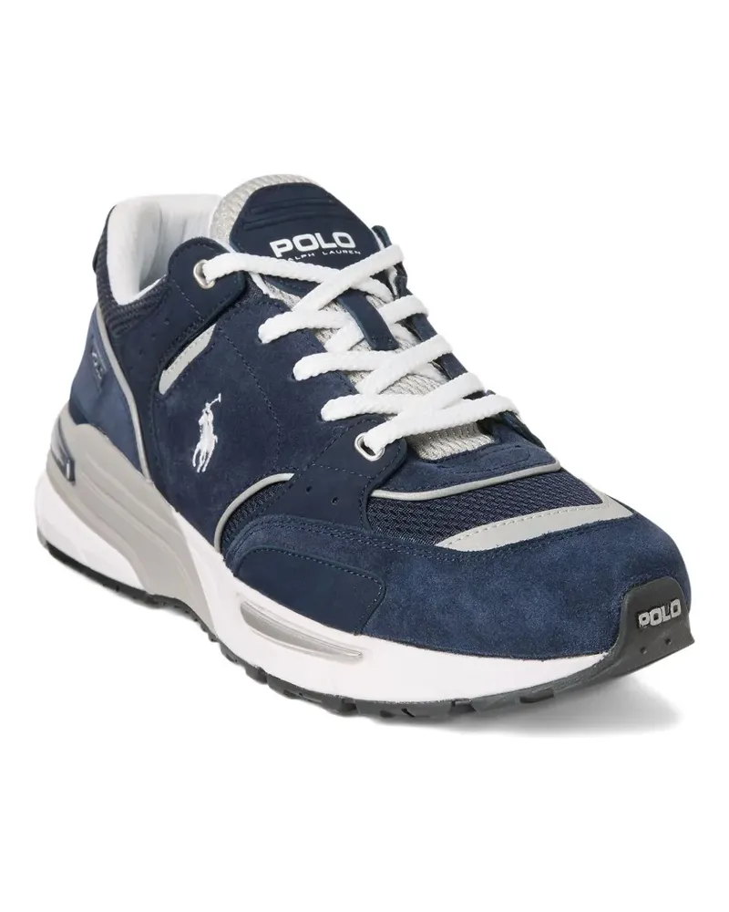 Ralph Lauren Mesh-Sneakers mit Wildledereinsätzen - Blau Blau