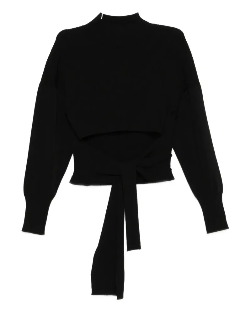 PENCE Vittoria tie-detail sweater - Schwarz Schwarz